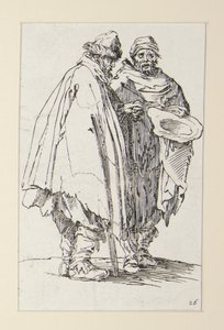 Blind man and his companion, from The Beggars by Jacques Callot