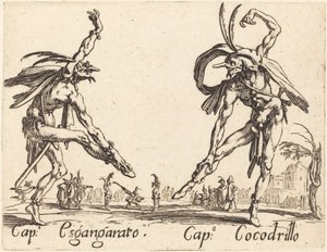 Cap. Esgangarato and Cap. Cocodrillo by Jacques Callot