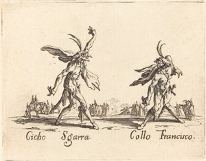 Cicho Sgarra and Collo Francisco by Jacques Callot