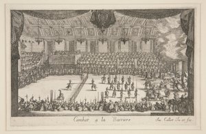 Combat at the Barrier by Jacques Callot