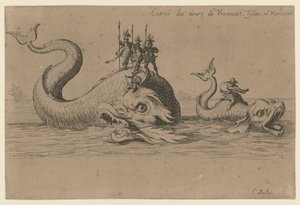 Entry of Monsieur de Vroncourt, Tyllon and Marimont by Jacques Callot