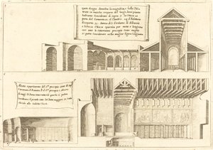 Elevation of Churches including the Holy Manger by Jacques Callot