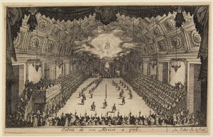 Entrance on Foot, from the series The Combat at the Barrier by Jacques Callot