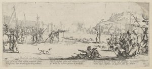 Execution, Plate 12 from the Series "Horrors of War" by Jacques Callot