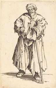 Fat Beggar with Eyes Cast Down by Jacques Callot