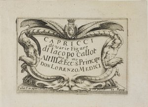 Frontispiece, from Capricci di varie figure (The Caprices) - The Nancy Set by Jacques Callot