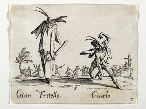 Gian Fritello and Ciurlo, Figures from the Commedia dell