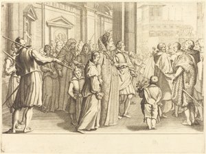 Grand Duchess at the Procession of the Young Girls by Jacques Callot