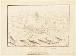 Isometric View of Torra de Ottaggio by Jacques Callot