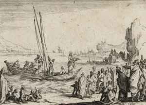 Jesus Preaching by the Sea, 1635 by Jacques Callot