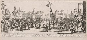 The Strapado, illustration from The Large Miseries of War