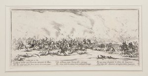 The Battle, plate 3 from the series The Great Miseries of War by Jacques Callot