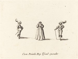Lady Seen from Behind, and Two Gentlemen