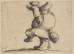 The Drinker Seen from Behind, from Varie Figure Gobbi, suite