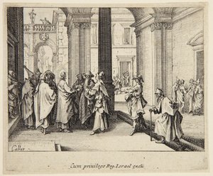 The Tribute Penny of Caesar by Jacques Callot