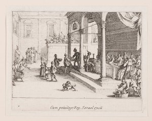 The Banquet, from the series La vie de l by Jacques Callot