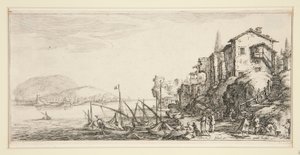 The Small Port, from Landscapes for Giovanni de Medici by Jacques Callot