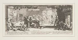 The Great Miseries of War: No. 5 - The Pillage by Jacques Callot