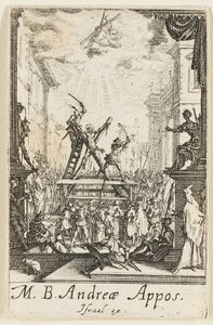 Martyrdom of Saint Andrew, Plate Three from The Martyrdoms of the Apostles by Jacques Callot