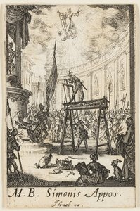 Martyrdom of Saint Simon, plate ten from The Martyrdoms of the Apostles by Jacques Callot