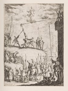 Martyrdom of St. Peter, no. 4 from The Martyrdom of the Apostles by Jacques Callot