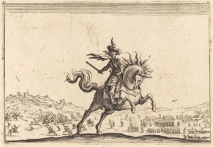 Military Commander on Horseback by Jacques Callot
