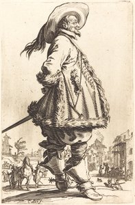 Noble Man with Mantle Trimmed in Fur, Holding his Hands Behind his Back