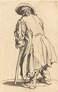 Old Beggar with One Crutch, c.1622 by Jacques Callot