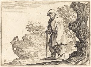 Peasant with Sack by Jacques Callot