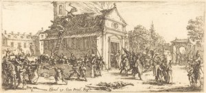 Pillaging a Monastery by Jacques Callot