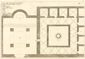 Plan of the Church near the House of Annas by Jacques Callot