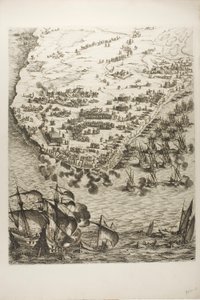 Plate Four from La Siège de la Rochelle