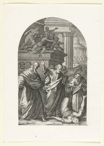 Sapphira Punished by Death (Paintings and Sculptures in Rome series) by Jacques Callot