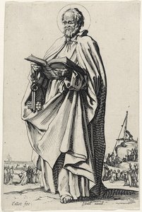 Saint Peter (The Large Apostles) by Jacques Callot
