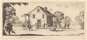 Scene of Pillage by Jacques Callot