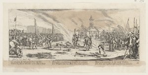 Pyre, Plate 13 of the Series "Horrors of War" by Jacques Callot
