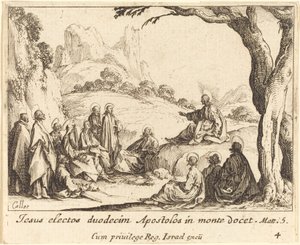 Sermon on the Mount by Jacques Callot