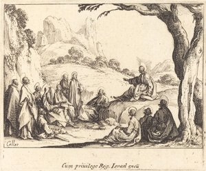 Sermon on the Mount by Jacques Callot