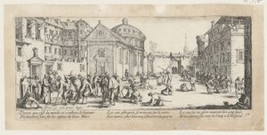 Hospital, Plate 15 from the Series "Horrors of War" by Jacques Callot