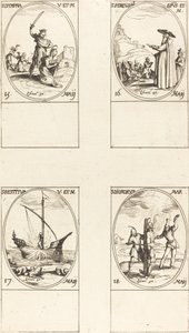 St. Dympna; St. Peregrinus; St. Restituta; St. Dioscorus by Jacques Callot