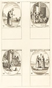 St. Maurus, St. John Calybite, St. Marcellus, St. Honoratus by Jacques Callot