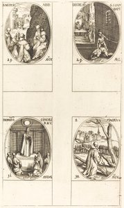 St. Mederic, Abbot; Beheading of John the Baptist; St. Fiacre; Festival of the Virgin by Jacques Callot