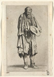 The Beggars: Beggar with Rosary, c. 1623 by Jacques Callot