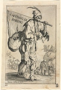 The Beggars: Frontispiece: Captain of the Barons, c. 1623 by Jacques Callot