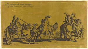The Bohemians Marching: The Vanguard, probably 18th century by Jacques Callot
