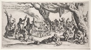 The Bohemians: The Stopping Place: The Feast of the Bohemians by Jacques Callot