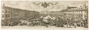The Carrière, or Rue Neuve, at Nancy (The New Street) by Jacques Callot