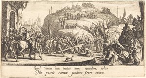 The Carrying of the Cross by Jacques Callot