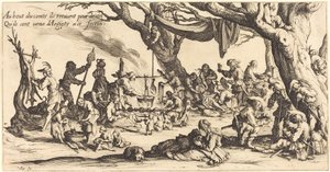 The Feast of the Bohemians by Jacques Callot