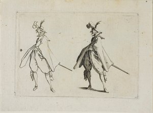 The Gentleman with a Large Coat, Seen from the Front, from The Caprices